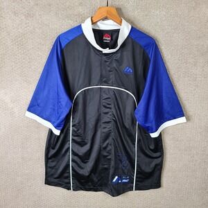 Vintage Majestic Magic 32 Fifty50 Shooter Jersey Mens XL Black Blue MLB‎ Sample